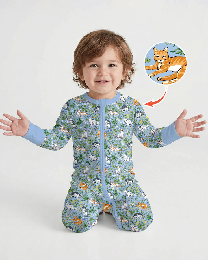 Kitten Garden Family Matching Bamboo Convertible Zippy