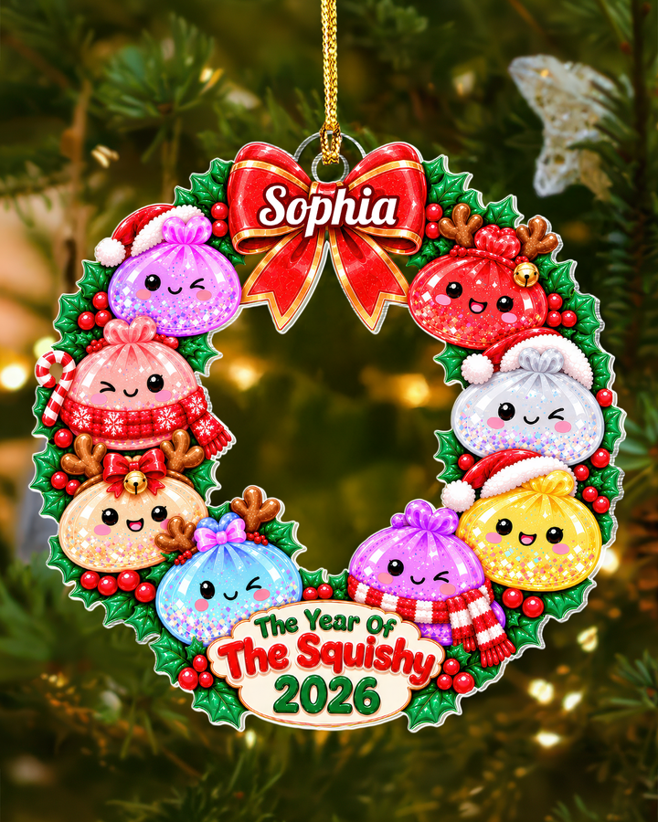 The Year Of The Squishy Personalized 1-Side Photo Acrylic Ornament