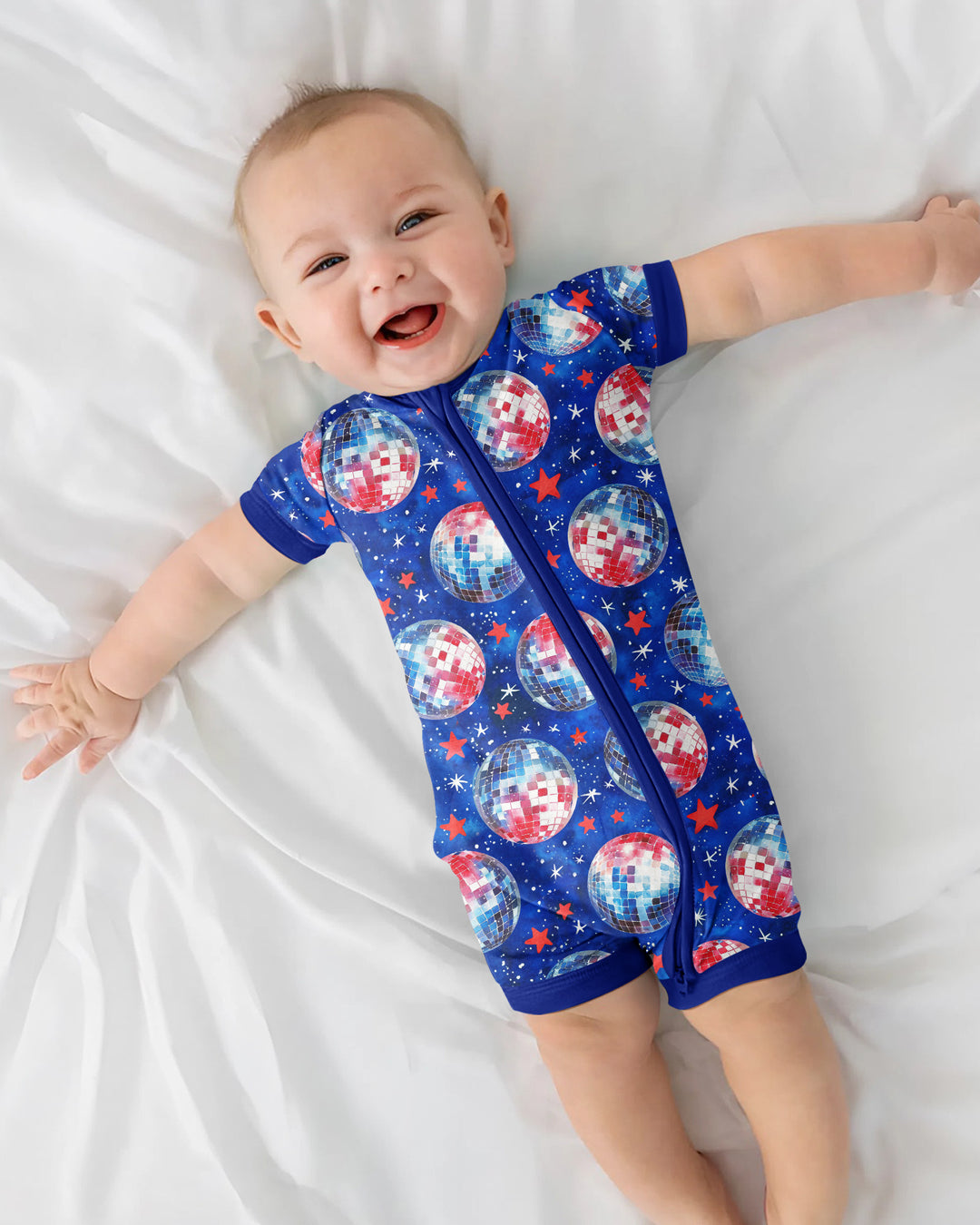 USA Disco Balls Bamboo Shorty Zippy