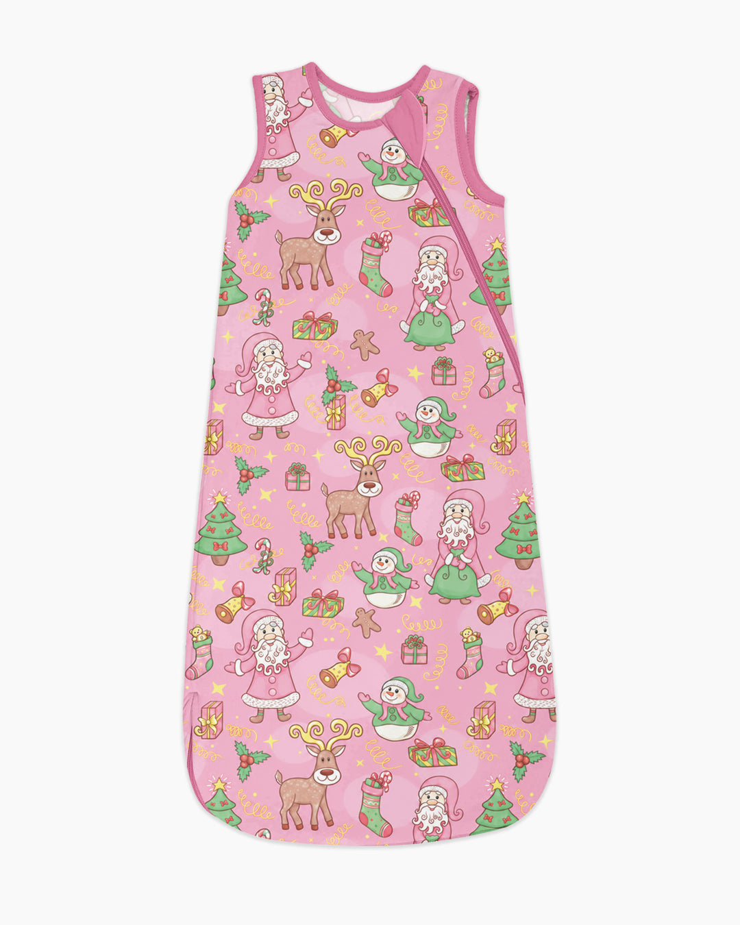 Santa Reindeer Snowflakes Bamboo Sleep Bag