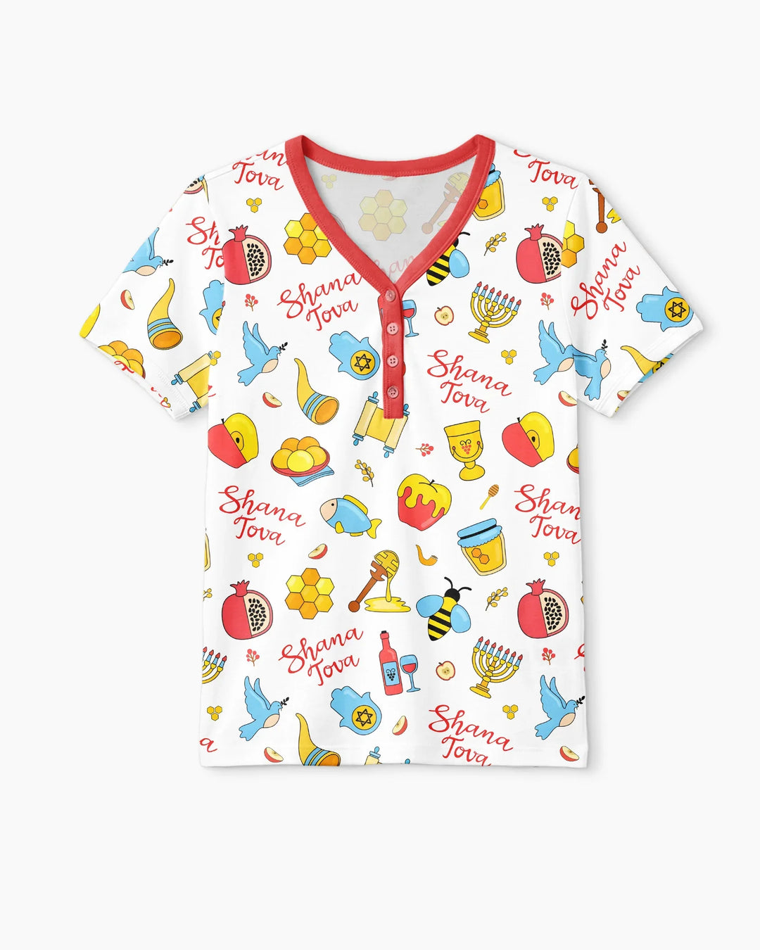 Shanah Tovah U'Metukah Bamboo Women Short Sleeve Short Pajama Set