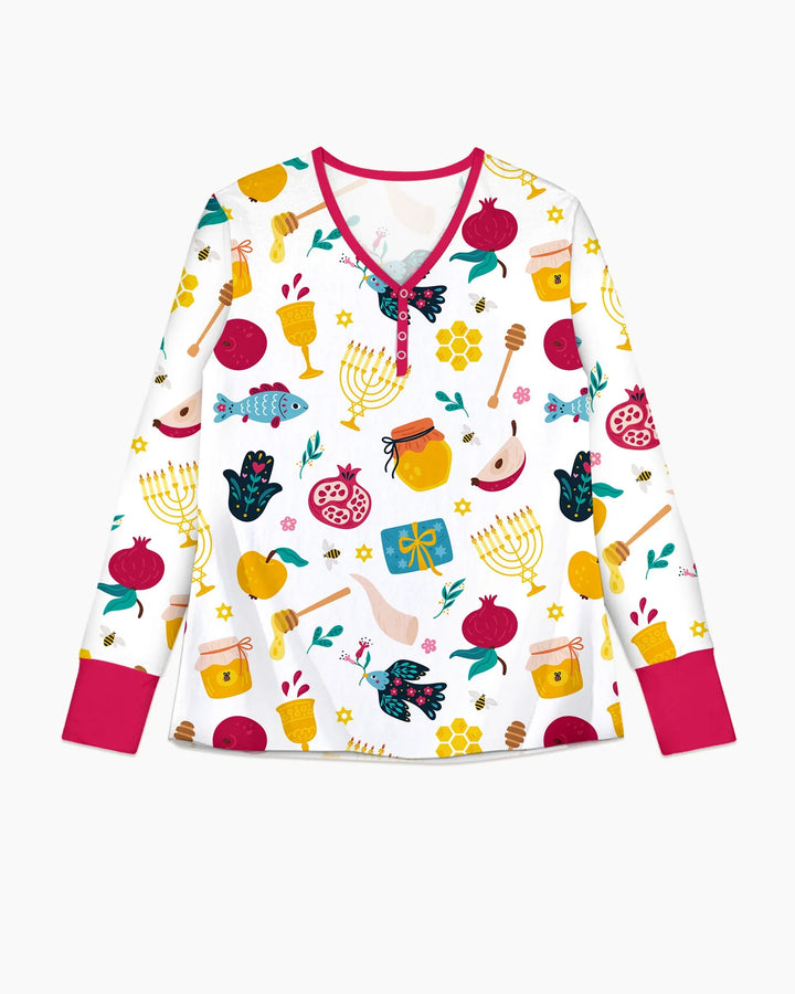 Shanah Tovah Party Bamboo Women Pajama Set