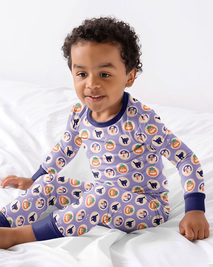 Template Bamboo Two Piece Long Sleeve Pyjamas Set
