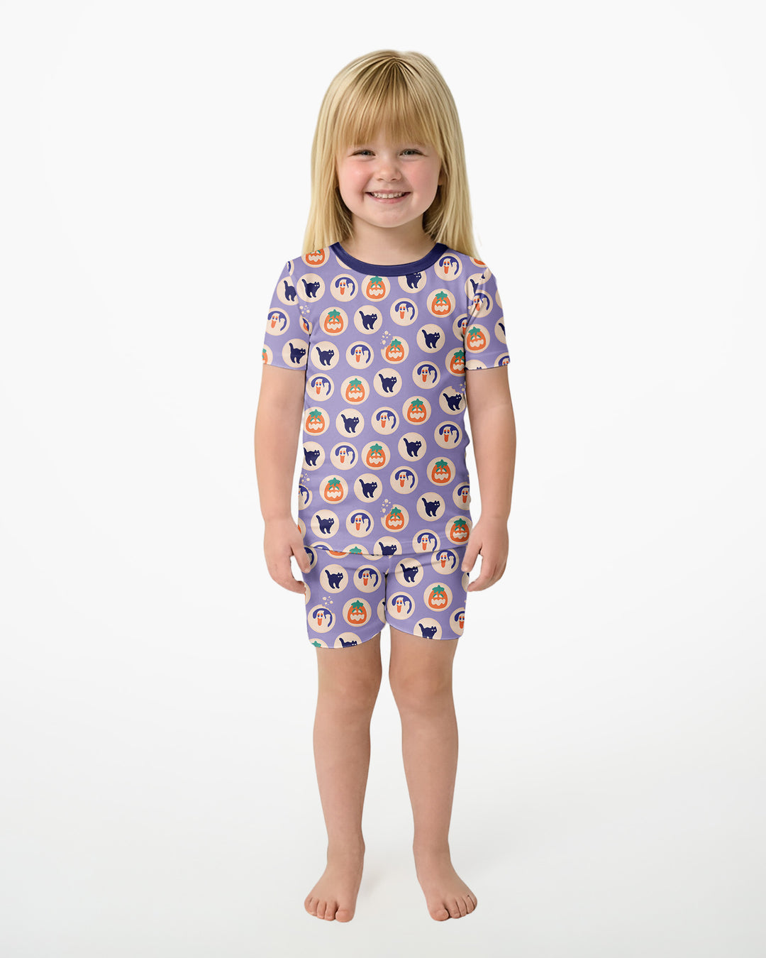 Template Bamboo Two Piece Short Sleeve Shorts Pyjamas Set