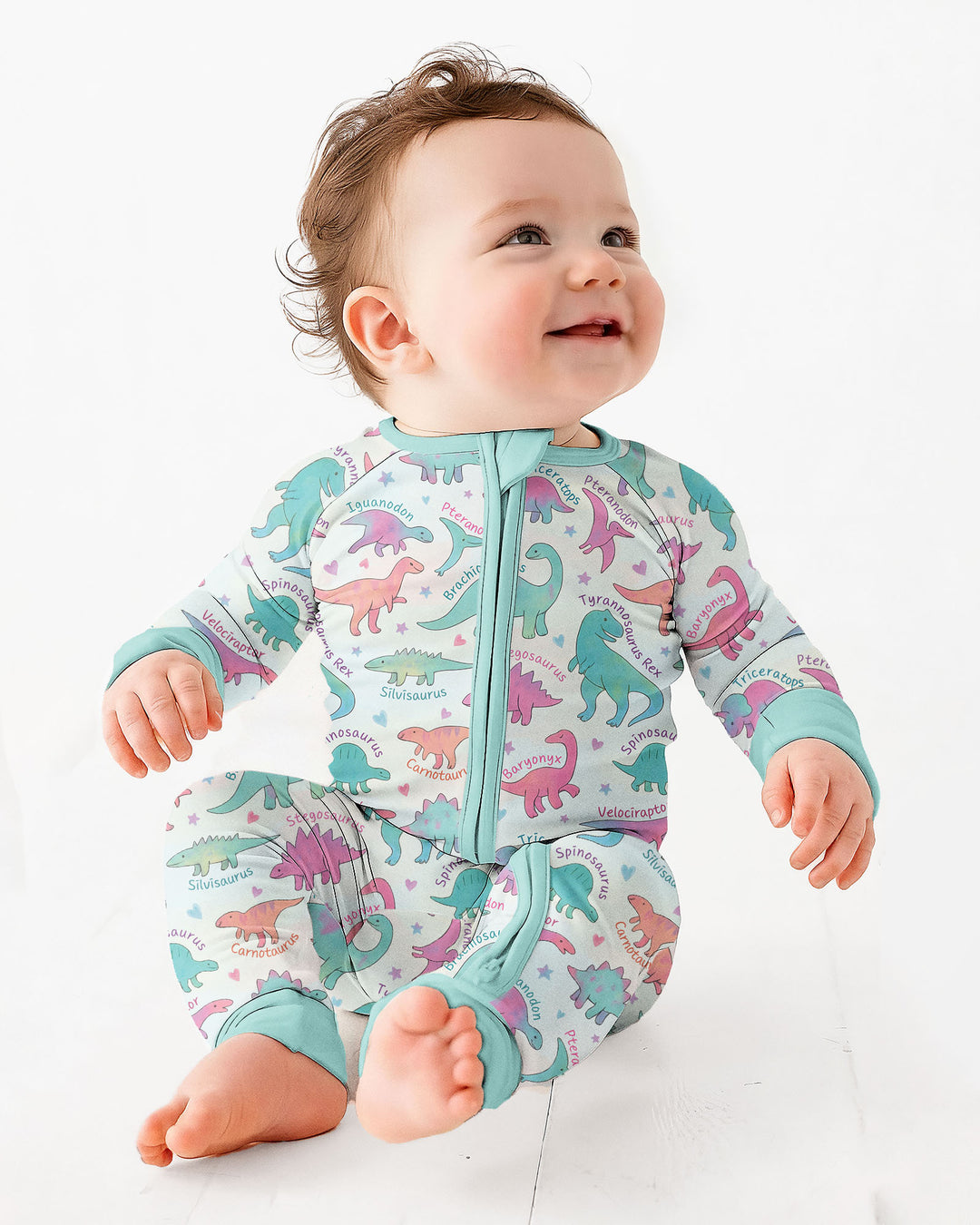 Pastel Dino Bamboo Convertible Zippy