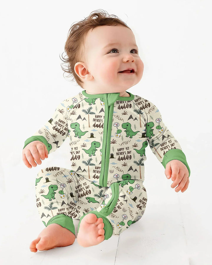 First Father's Day Daddysaurus Bamboo Convertible Zippy