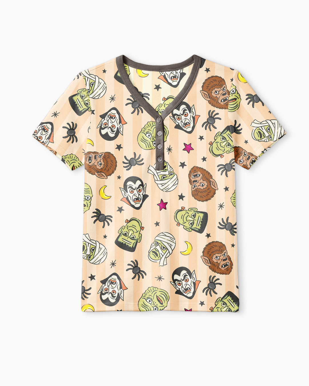 Creepy Crew Family Matching Bamboo Women Short Sleeve Short Pajama Set