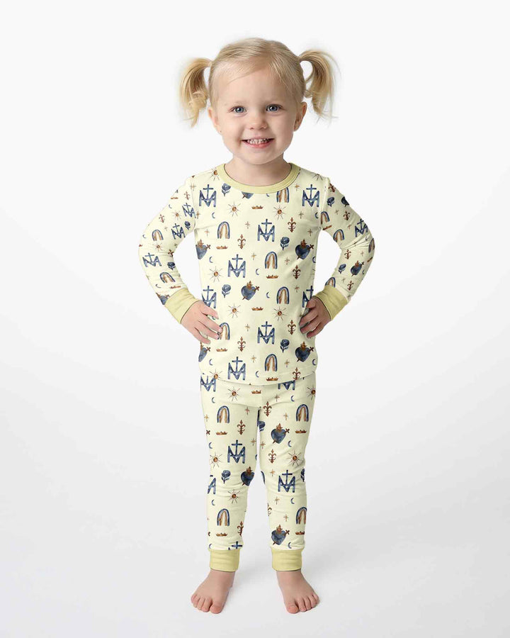 Template Bamboo Two Piece Long Sleeve Pyjamas Set