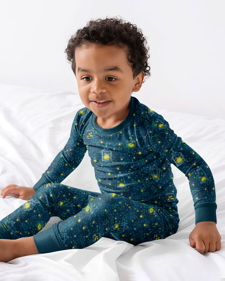 Template Bamboo Two Piece Long Sleeve Pyjamas Set