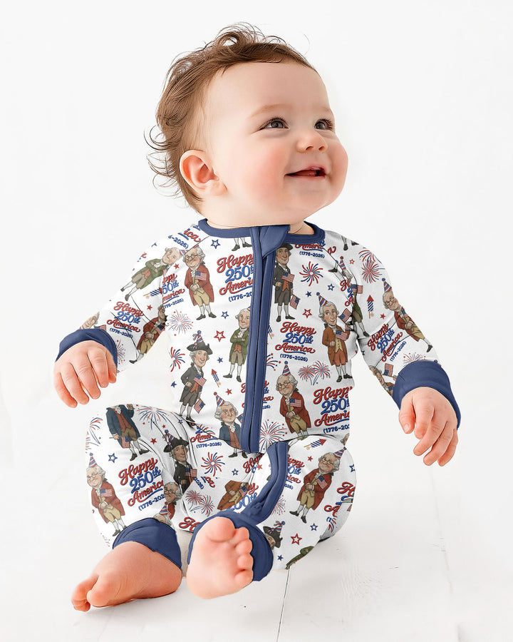 Party Like It's 1776 Family Matching Bamboo Convertible Zippy