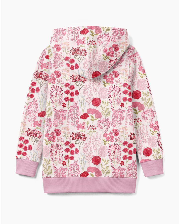 Blushing Wildflowers Bamboo Zip Hoodie