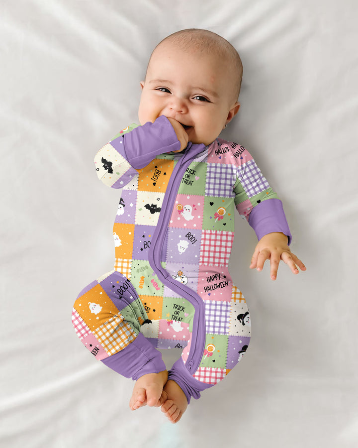 Cute Halloween Patchwork Bamboo Convertible Zippy