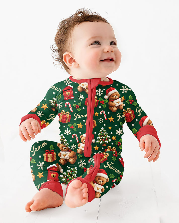 Cute Bear Christmas Bamboo Convertible Zippy