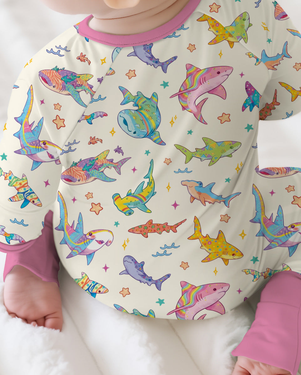 Tropical Sharks Bamboo Convertible Zippy