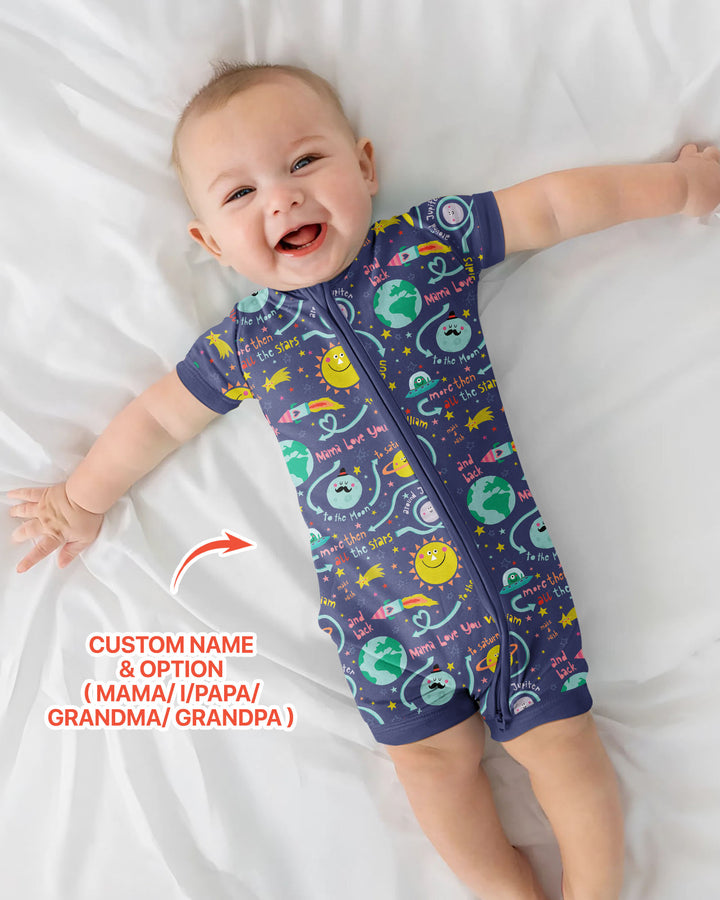 Love to the Moon and Back  Bamboo Shorty Zippy