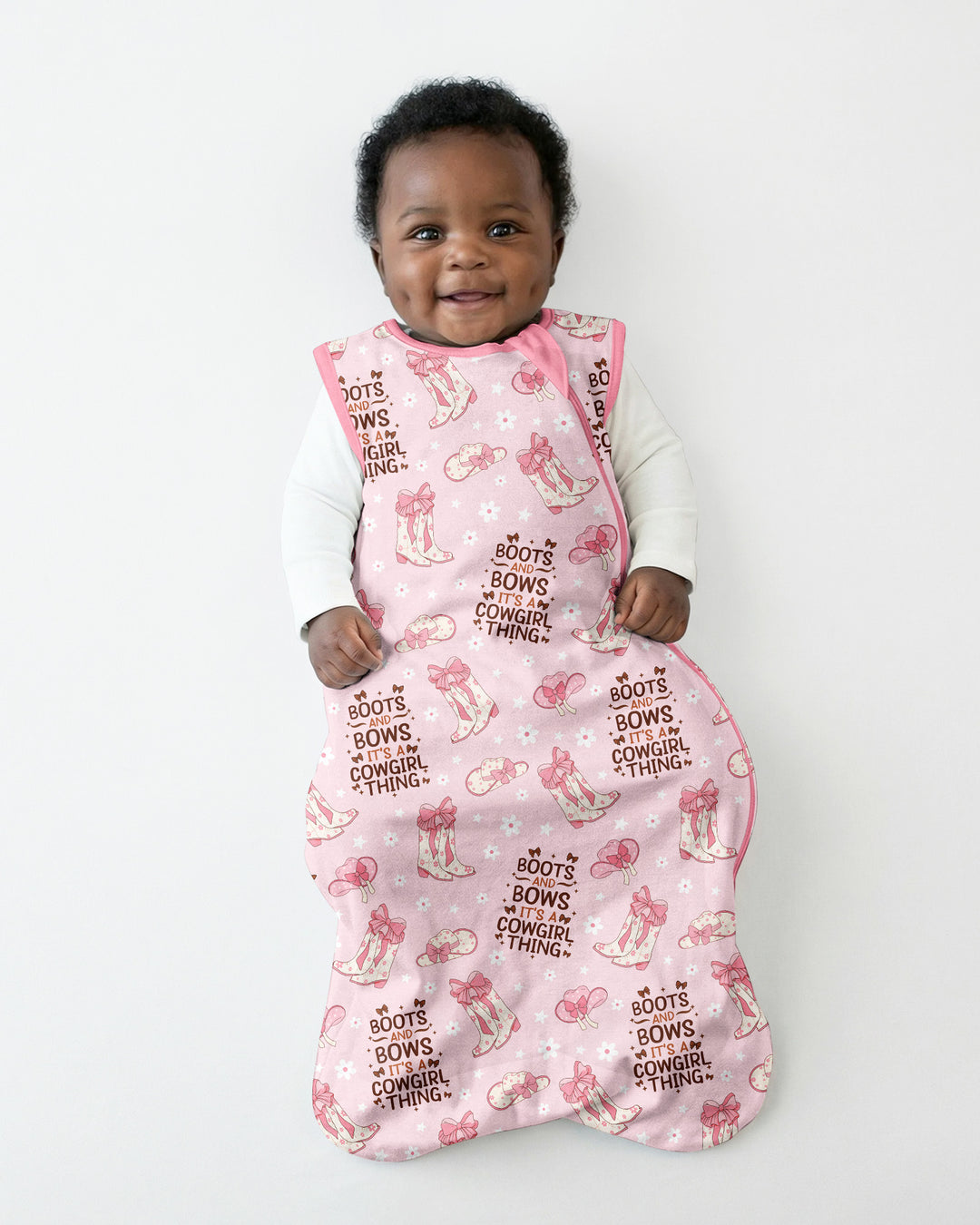 Western Cowgirl Boots And Bows Bamboo Sleep Bag