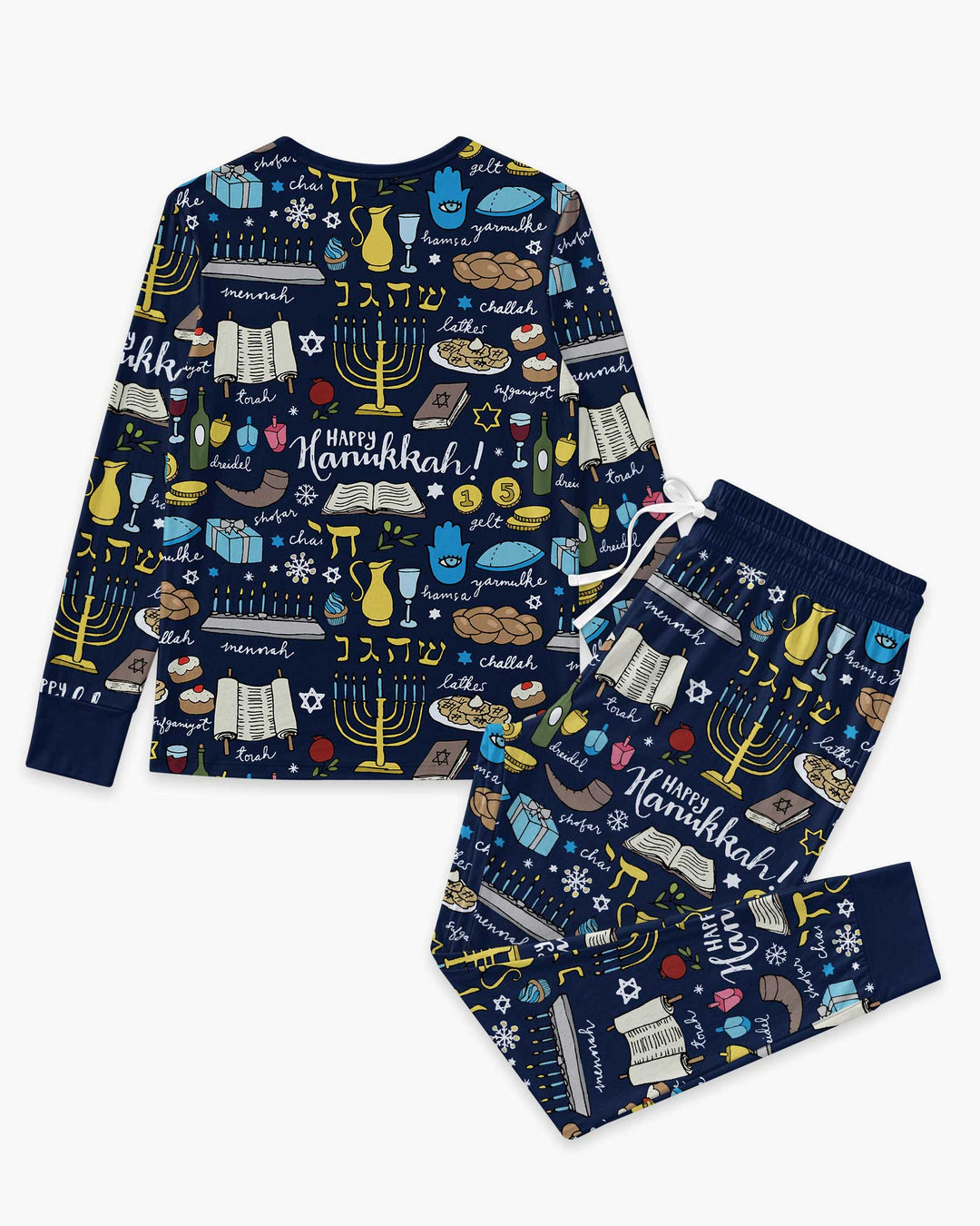 Happy Hanukkah 2026 Bamboo Women Pajama Set