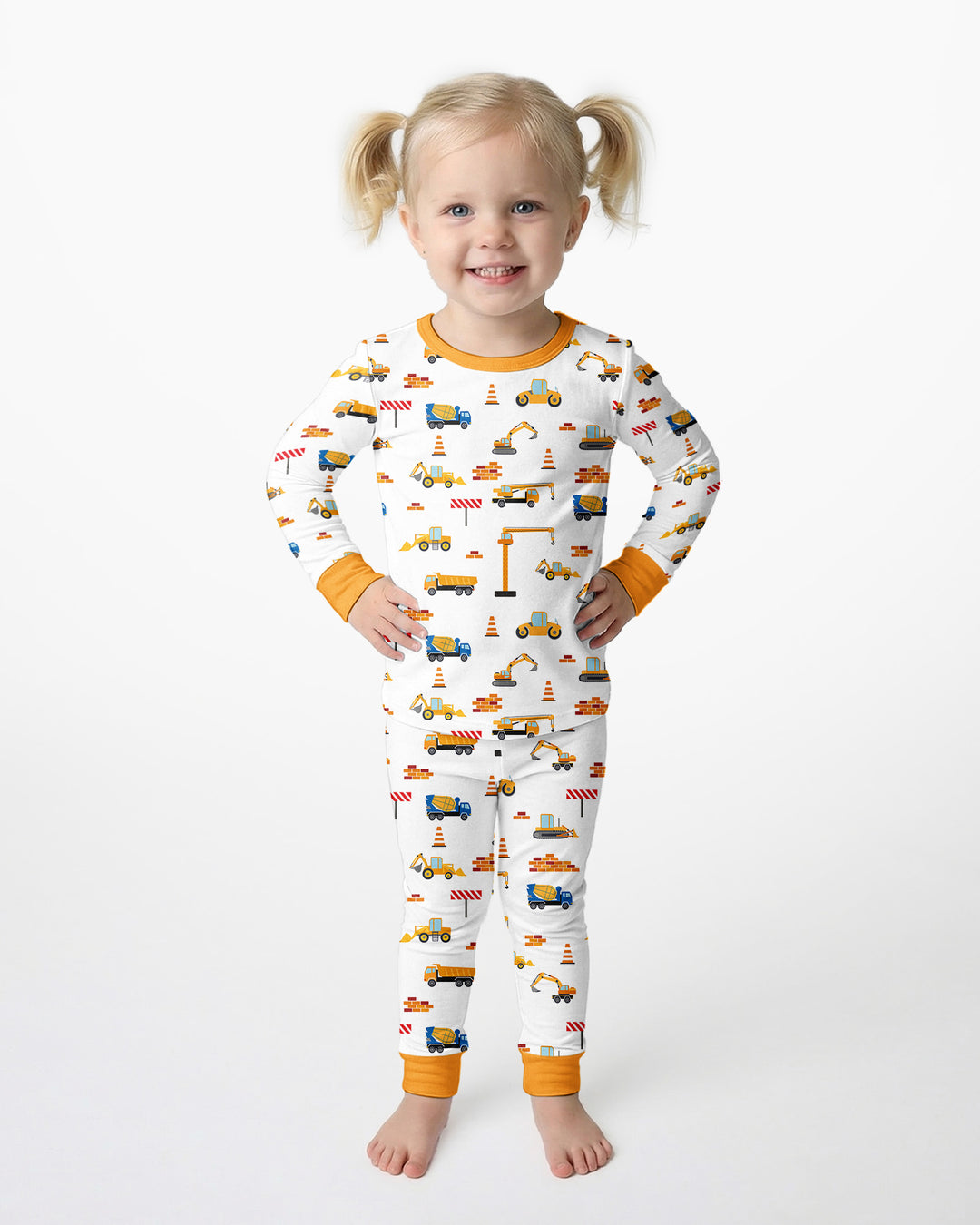 Construction Bamboo Two Piece Pyjamas Set