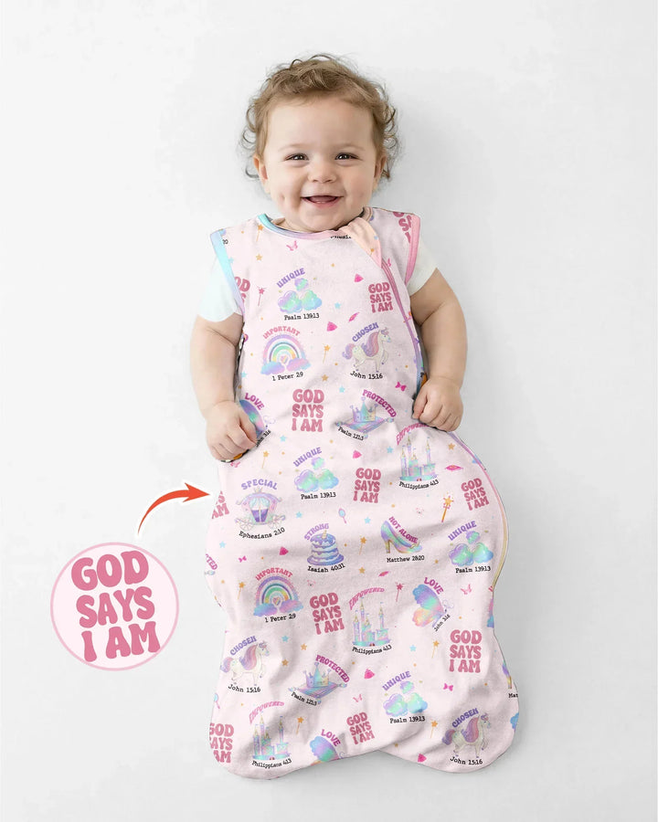 God Says I Am Girl Bamboo Sleep Bag