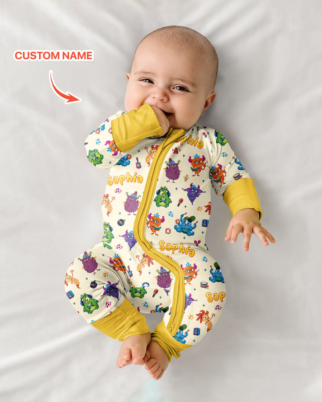 Happy Little Monster Music Band Bamboo Convertible Zippy