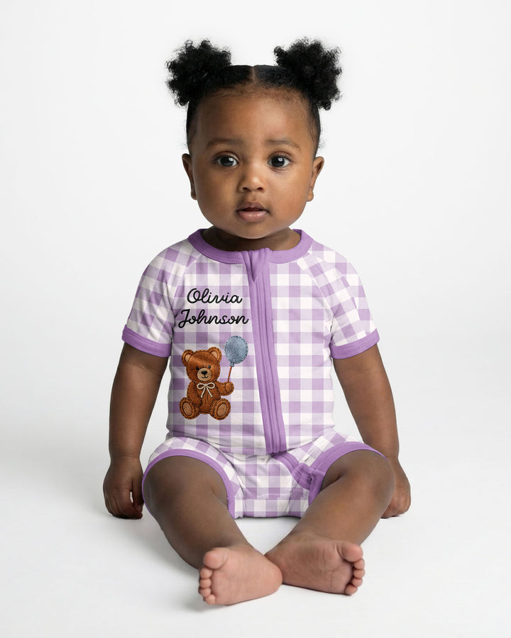 Teddy Bear Baby Bamboo Shorty Zippy