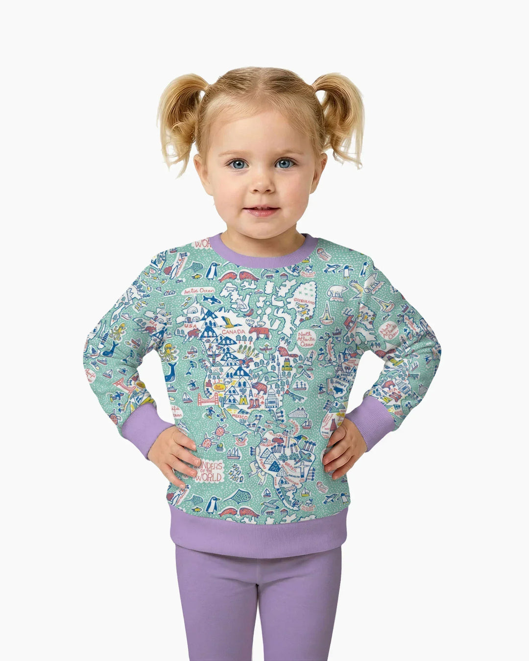 Hello World Wonders Bamboo Crewneck Sweatshirt