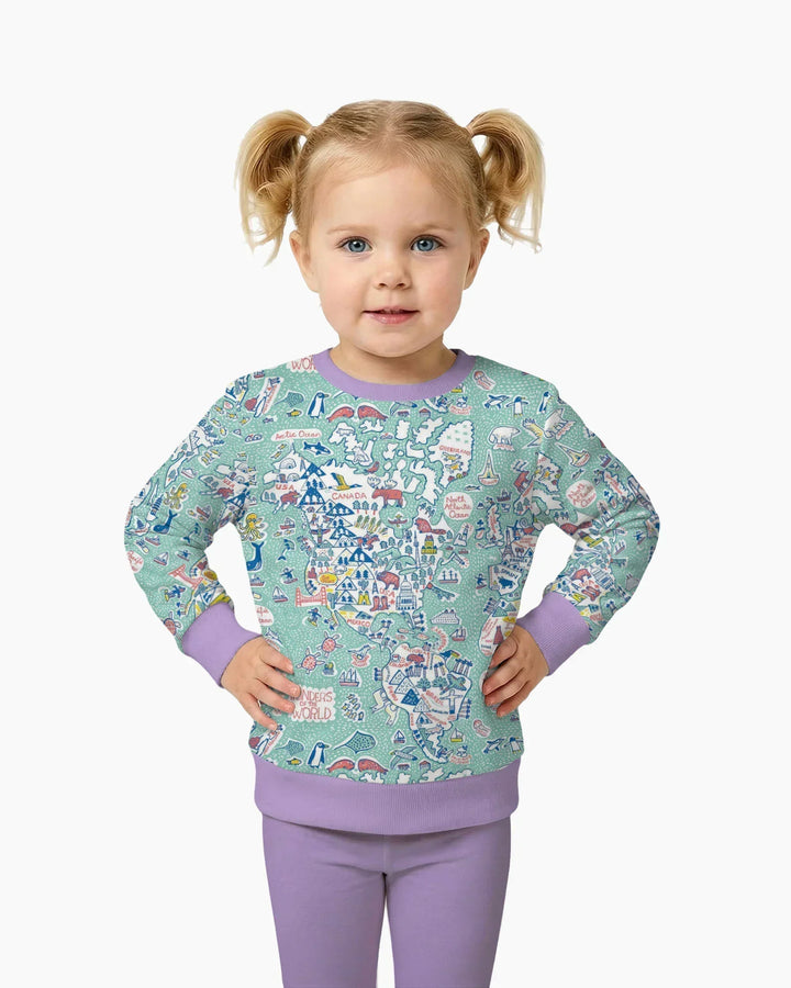 Hello World Wonders Bamboo Crewneck Sweatshirt