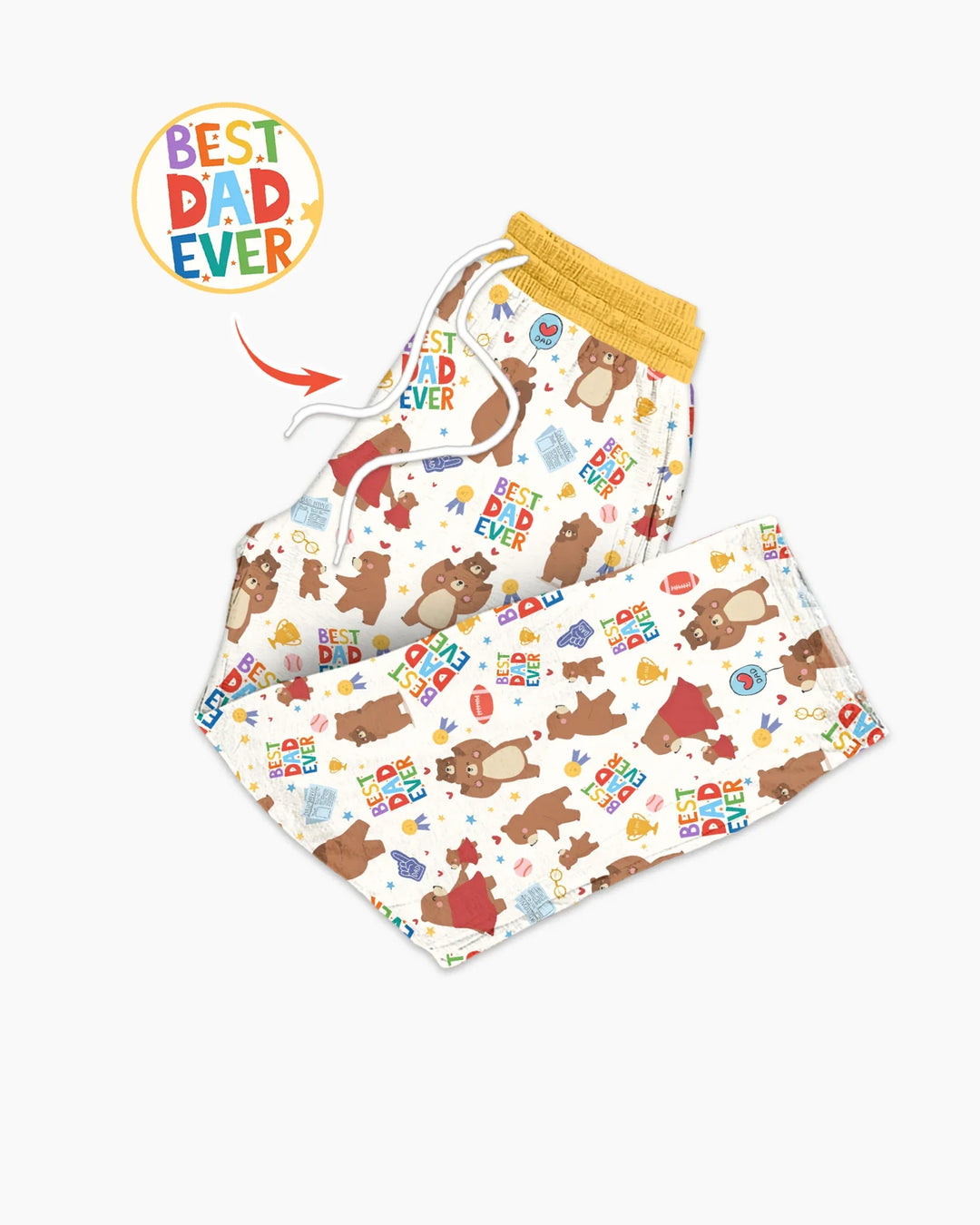 Best Daddy Bear Ever Family Matching Bamboo Men's Pajama Set
