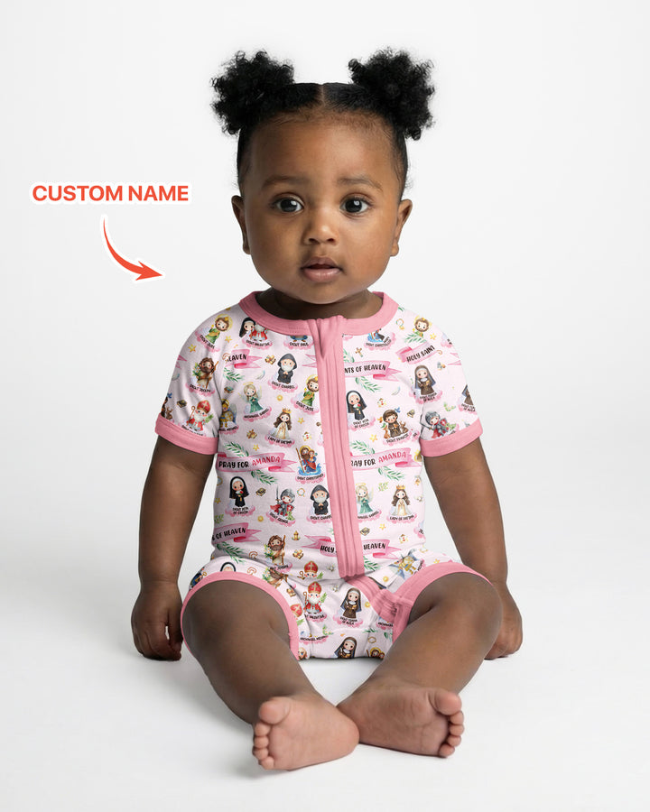 Holy Saints of Heaven Custom Name Bamboo Shorty Zippy