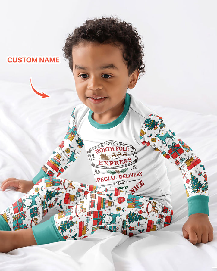 Santa’s Special Delivery Bamboo Two Piece Long Sleeve Pajama Set