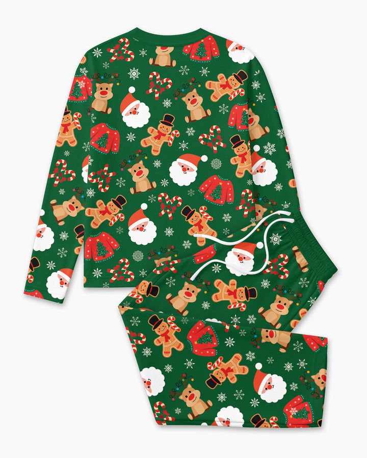 Personalized Christmas Crew Family Matching Bamboo Men's Pajama Set