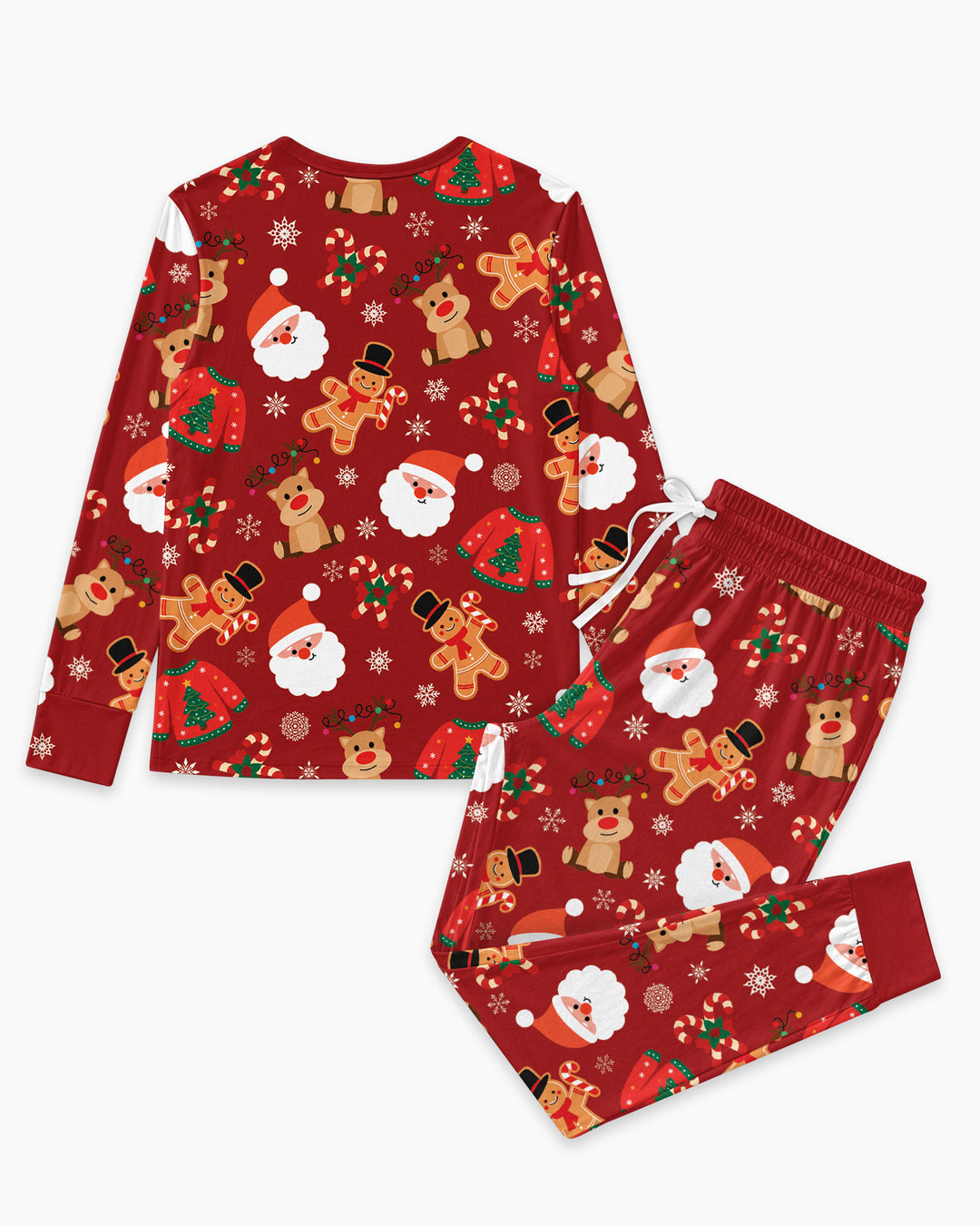 Personalized Christmas Crew Family Matching Bamboo Women Pajama Set