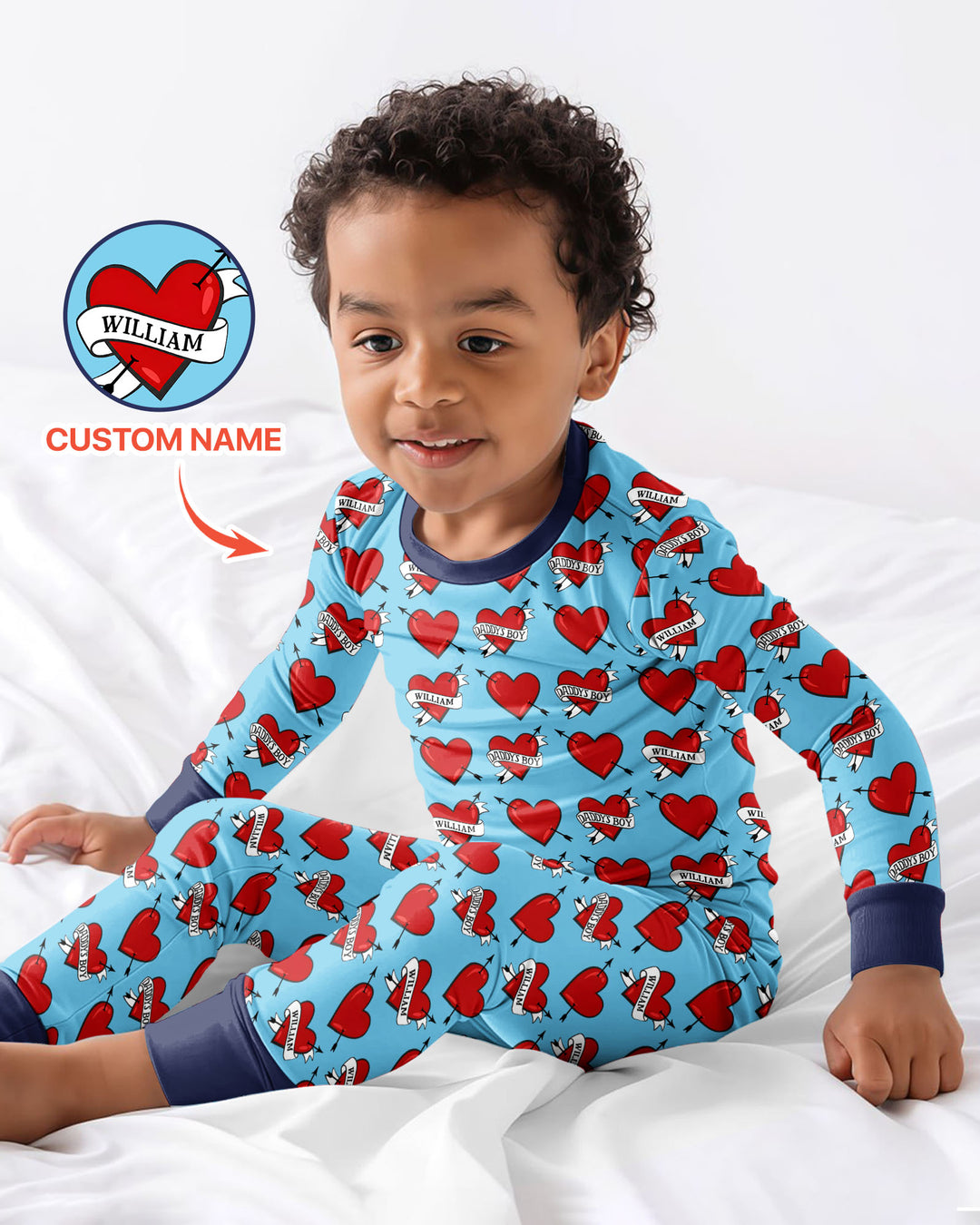 Dad's Kids Bamboo Two Piece Long Sleeve Pajama Set