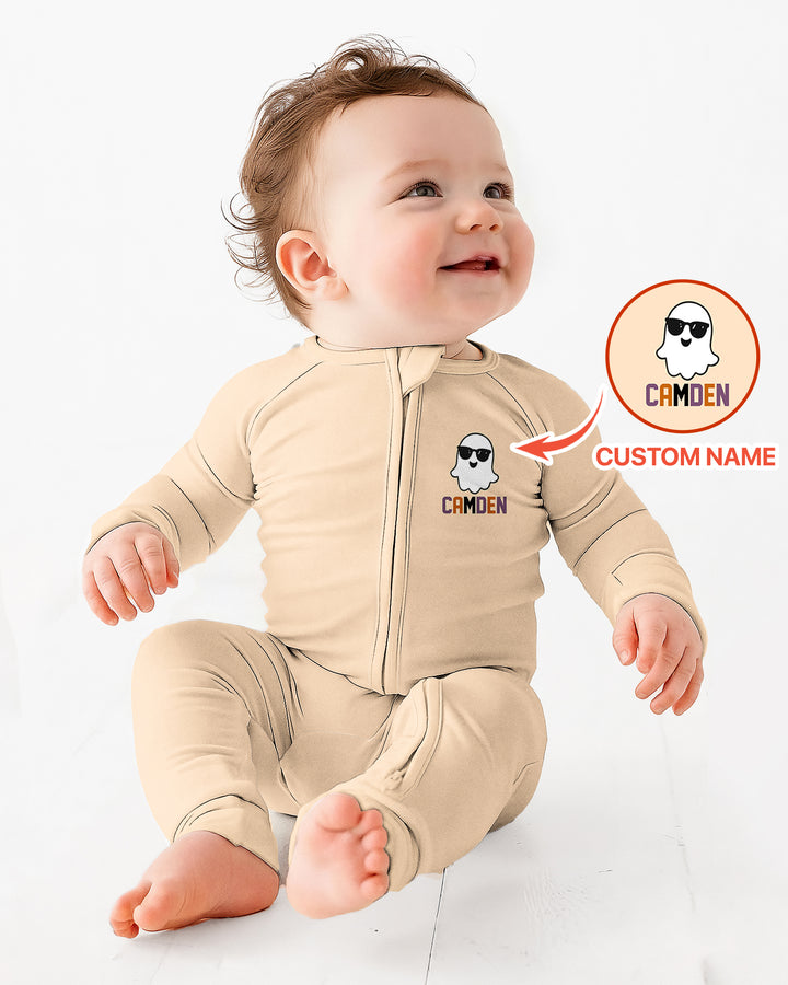 Custom Name Halloween One Spooky Dude Bamboo Convertible Zippy