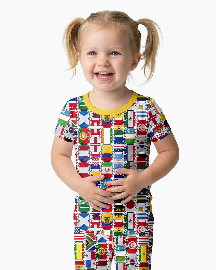 We Are 26 Family Matching Bamboo Two Piece Short Sleeve Pajama Set