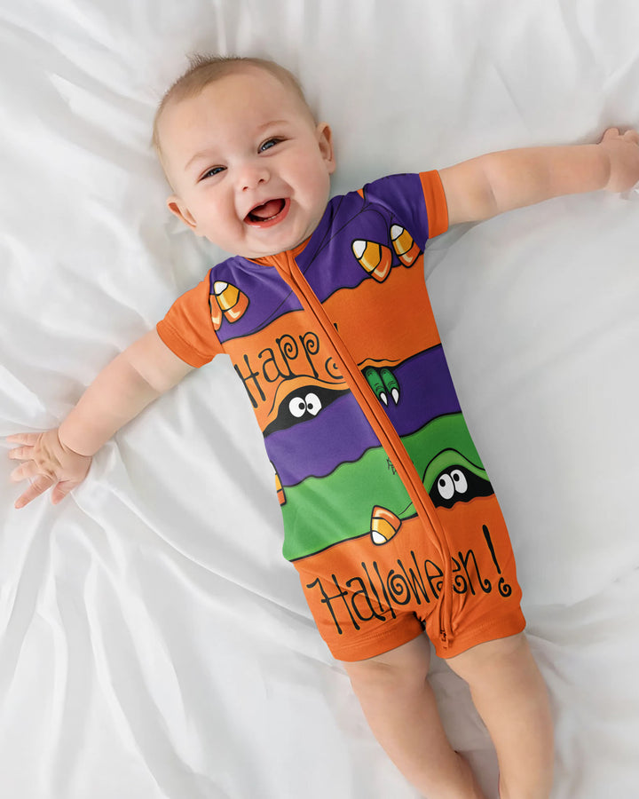 Happy Halloween Bamboo Shorty Zippy