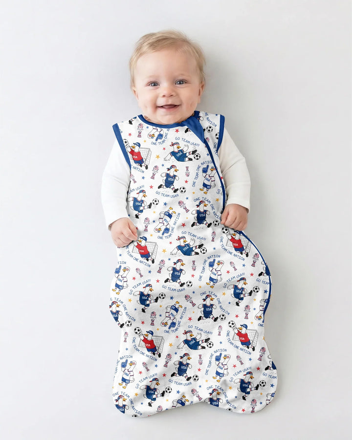 USA Soccer Goose Family Matching Bamboo Sleep Bag