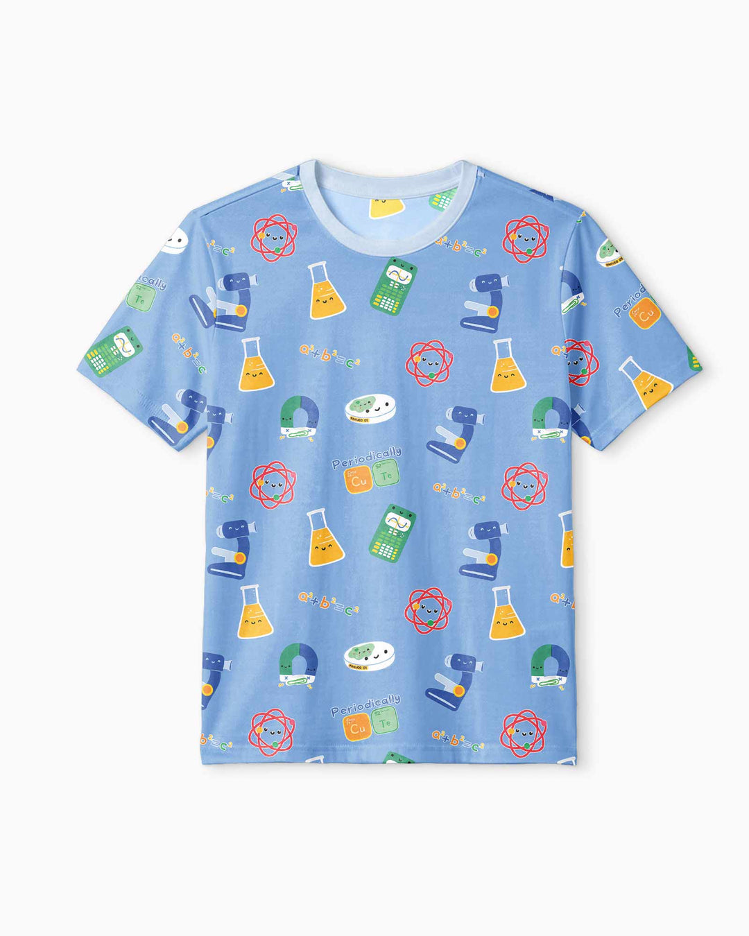 Scientist Lover Family Matching Bamboo Men Short Sleeve Short Pajama Set