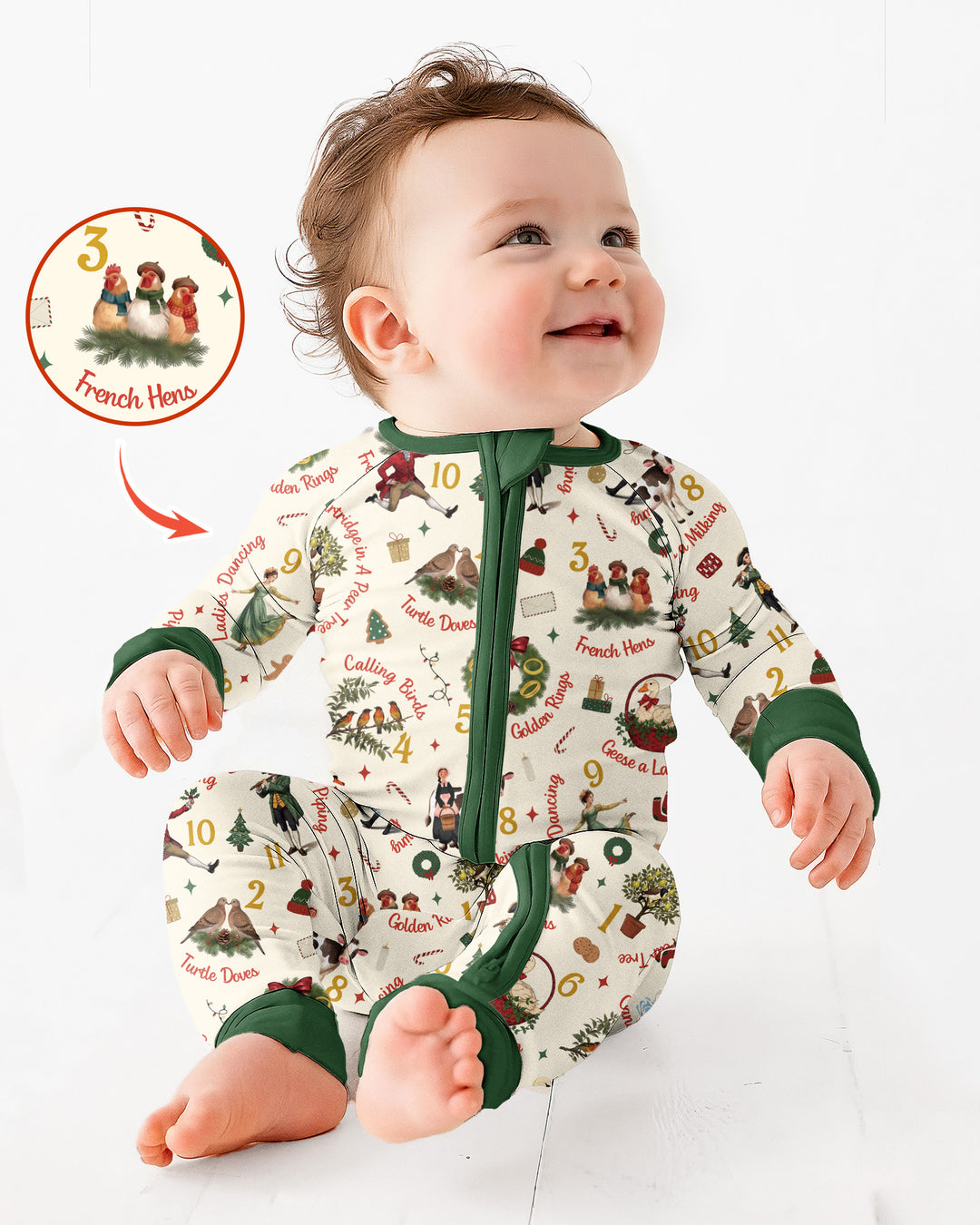 12 Days of Christmas Bamboo Convertible Zippy