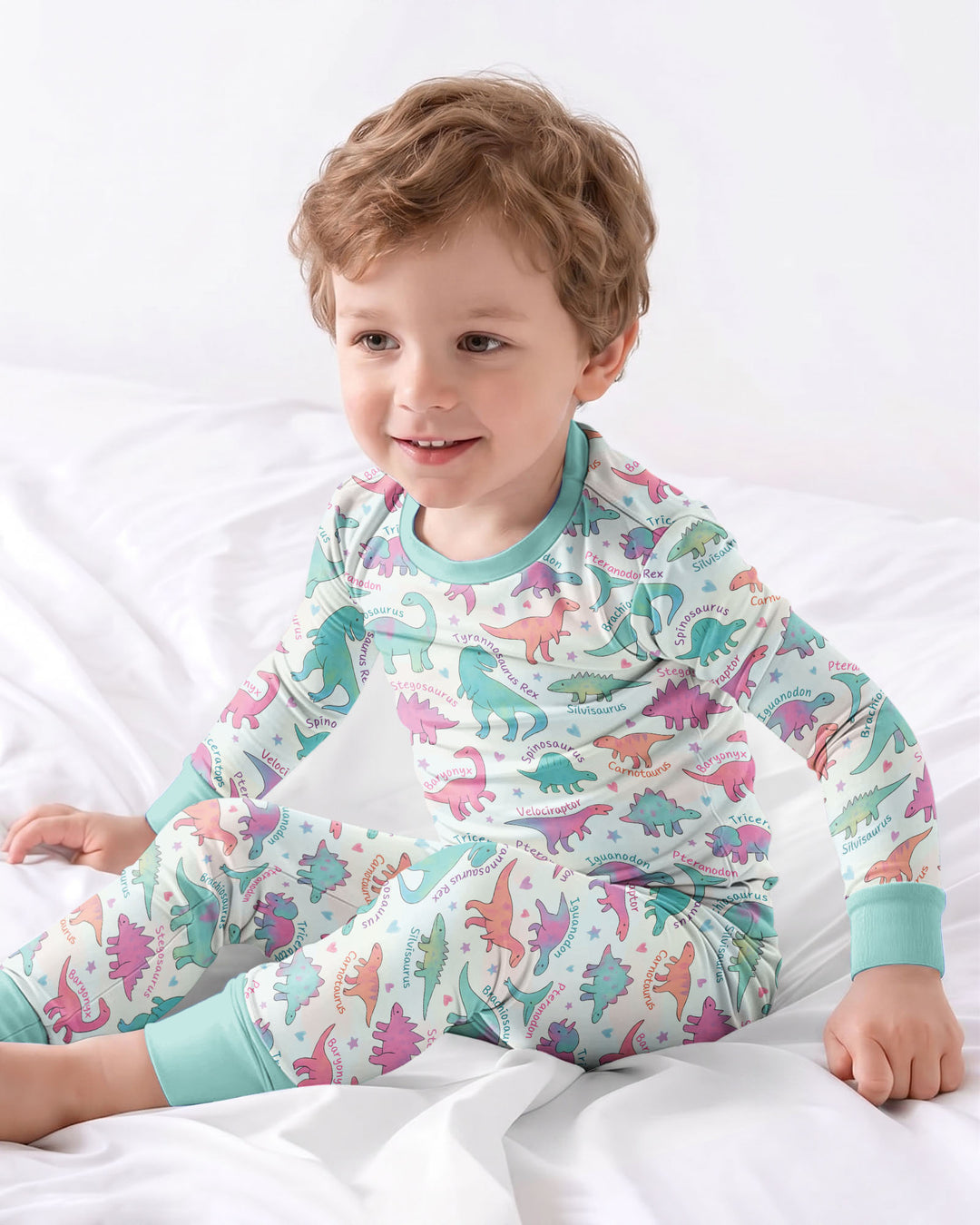 Template Bamboo Two Piece Long Sleeve Pyjamas Set