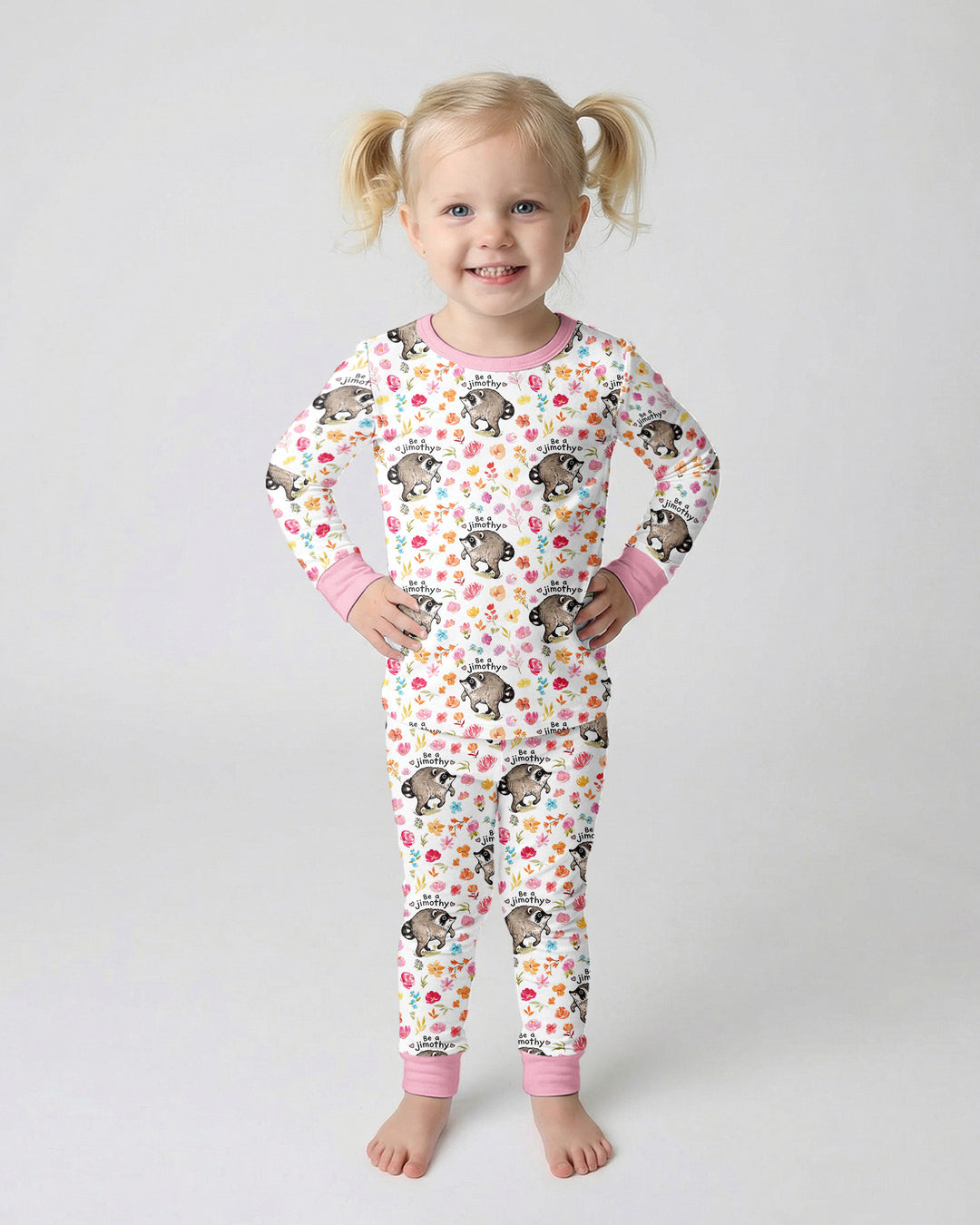 Template Bamboo Two Piece Long Sleeve Pyjamas Set