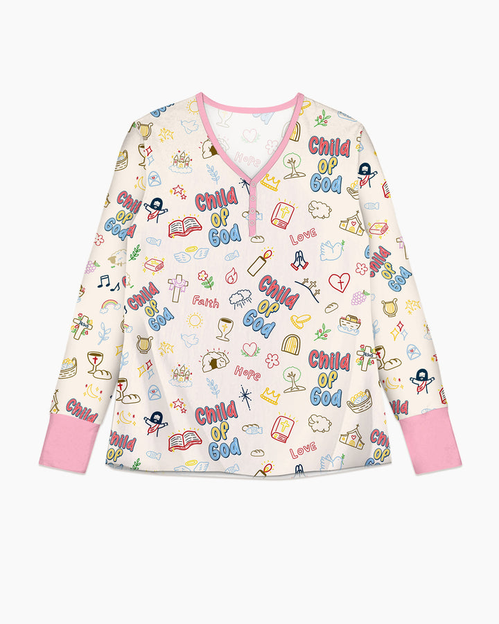 A Child Of God Family Matching Bamboo Women Pajama Set