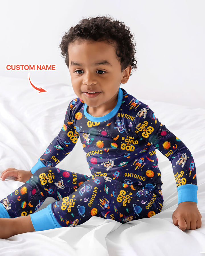 Child Of God Bamboo Two Piece Long Sleeve Pajama Set