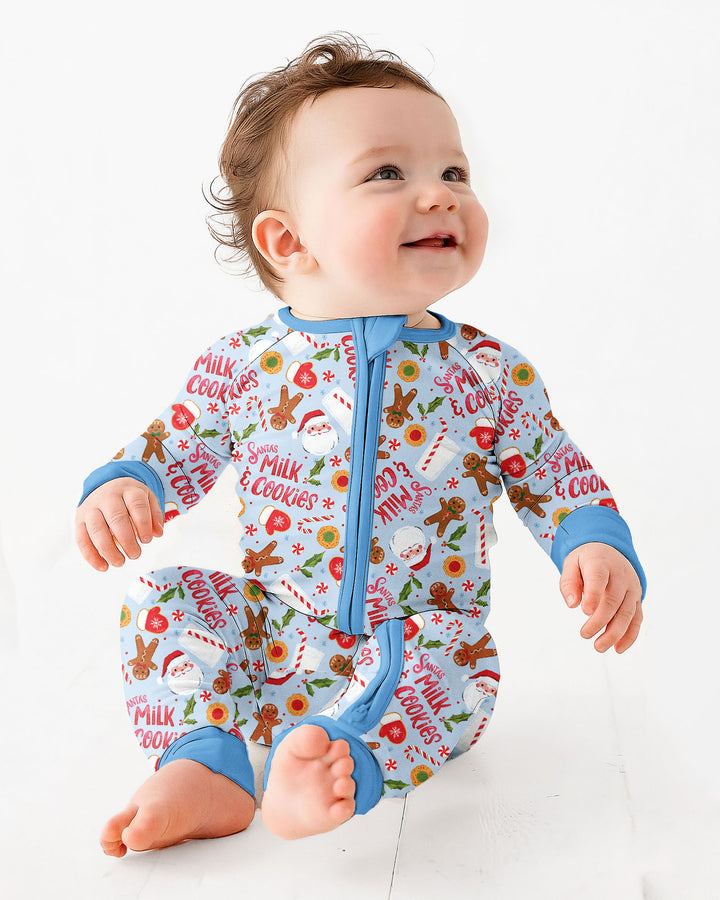 Santas, Milk and Cookies Bamboo Convertible Zippy