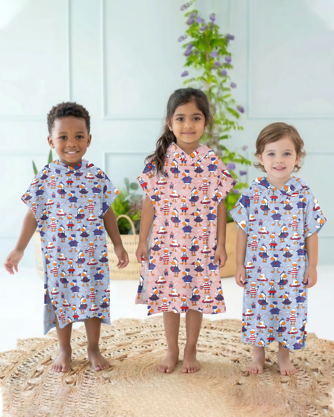 Freedom Floaties Family Matching Bamboo Swim Poncho