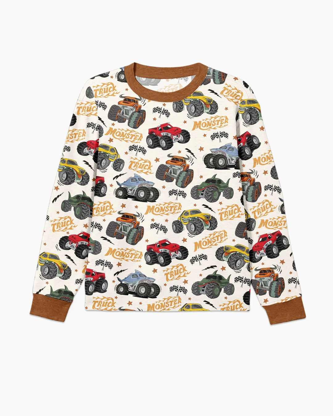 Vroom Vroom Monster Truck Bamboo Men's Pajama Set