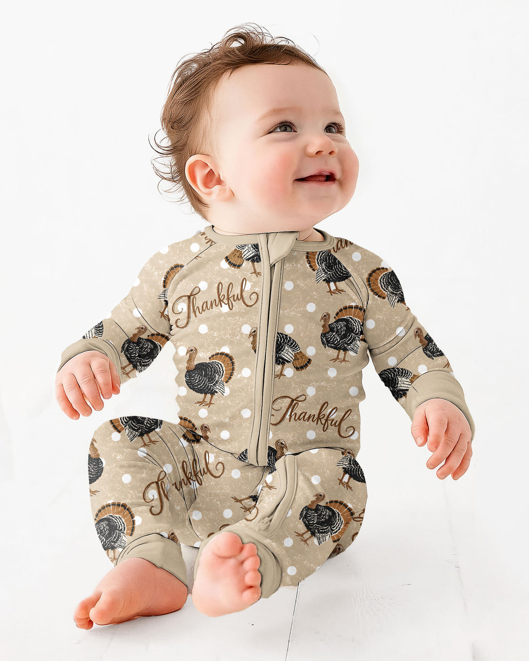 Turkey Thankful Bamboo Convertible Zippy