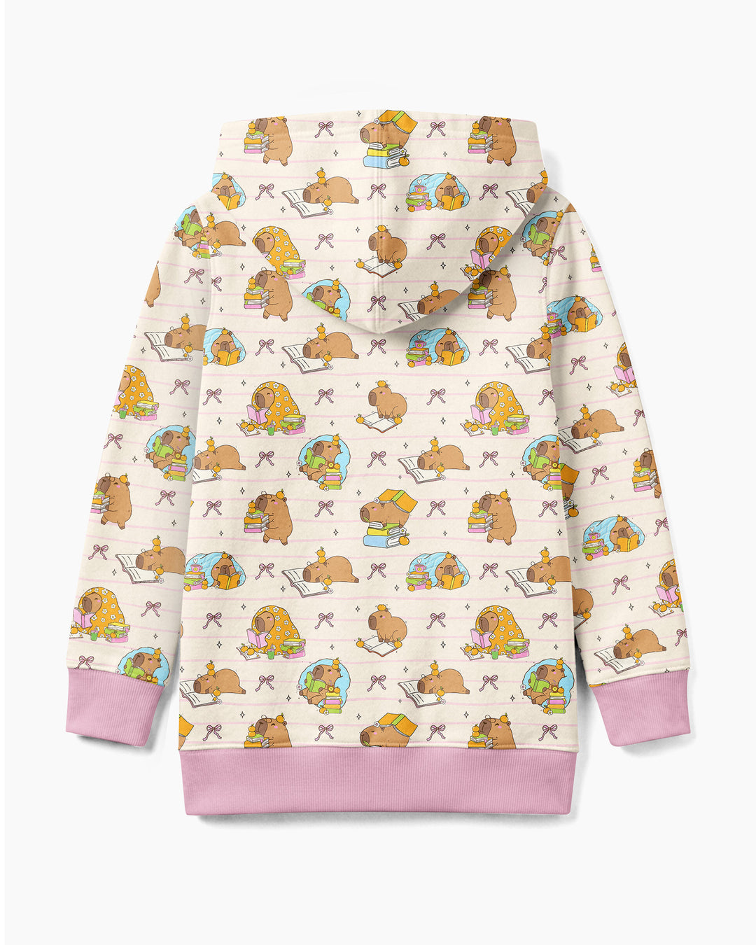 Sweet Study Capy Bamboo Zip Hoodie