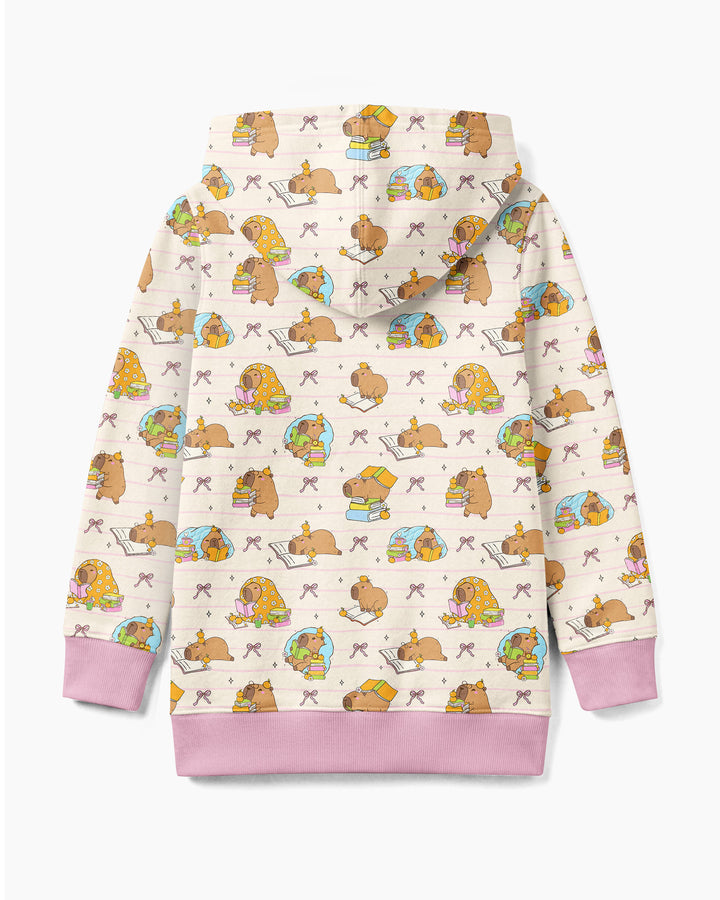 Sweet Study Capy Bamboo Zip Hoodie