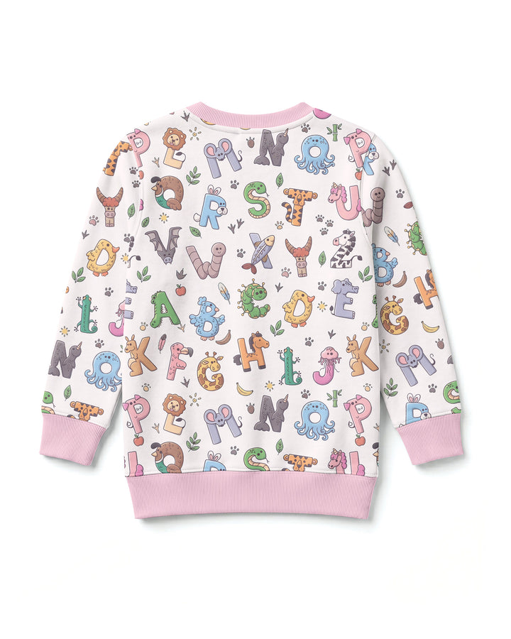 Animals Alphabet Bamboo Crewneck Sweatshirt